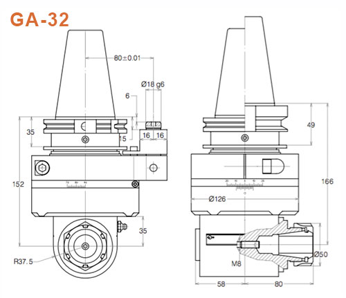 角頭-GA-32-SK50-Gisstec-g1